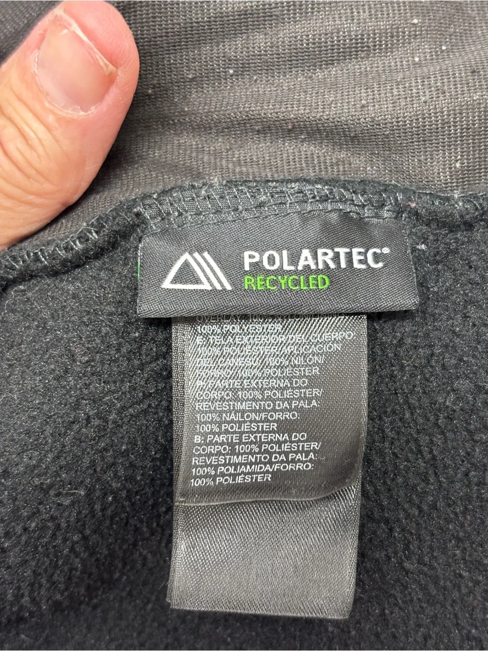 The North Face Jacket Mens XL Black Denali Fleece Full Zip Polartec 300 Series